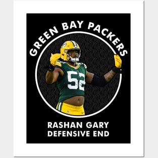 RASHAN GARY - DE - GREEN BAY PACKERS Posters and Art